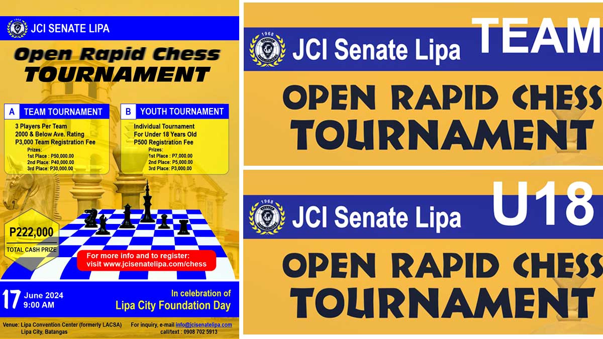 JCI Senate Lipa Open Rapid Chess Tournament