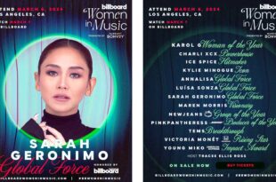 Sarah Geronimo Global Force Award