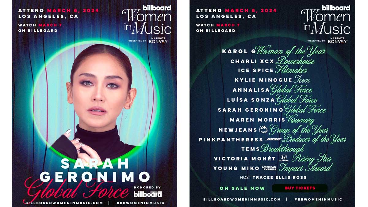 Sarah Geronimo Global Force Award