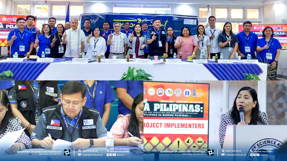 DOST-1, partner agencies, ink MOU for 2024 HANDA Pilipinas Luzon Leg