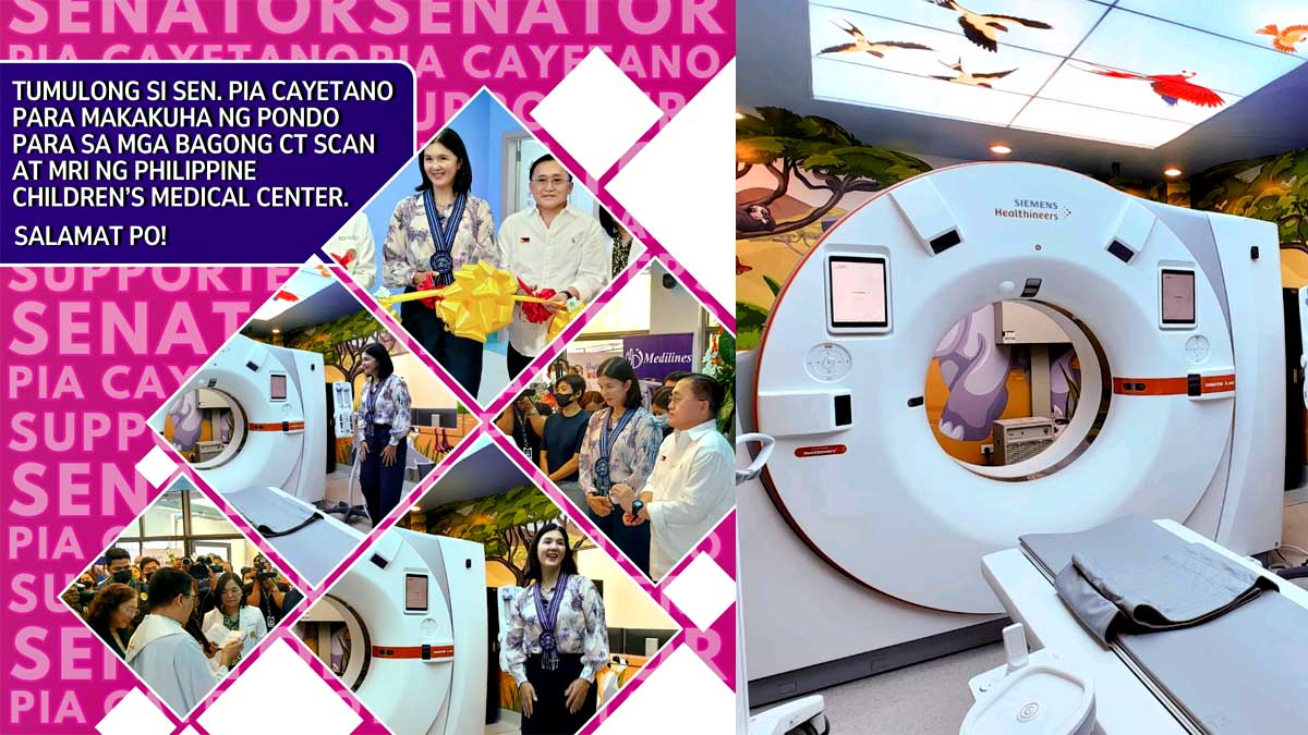 PCMC MRI and CT scan Pia Cayetano Bong Go