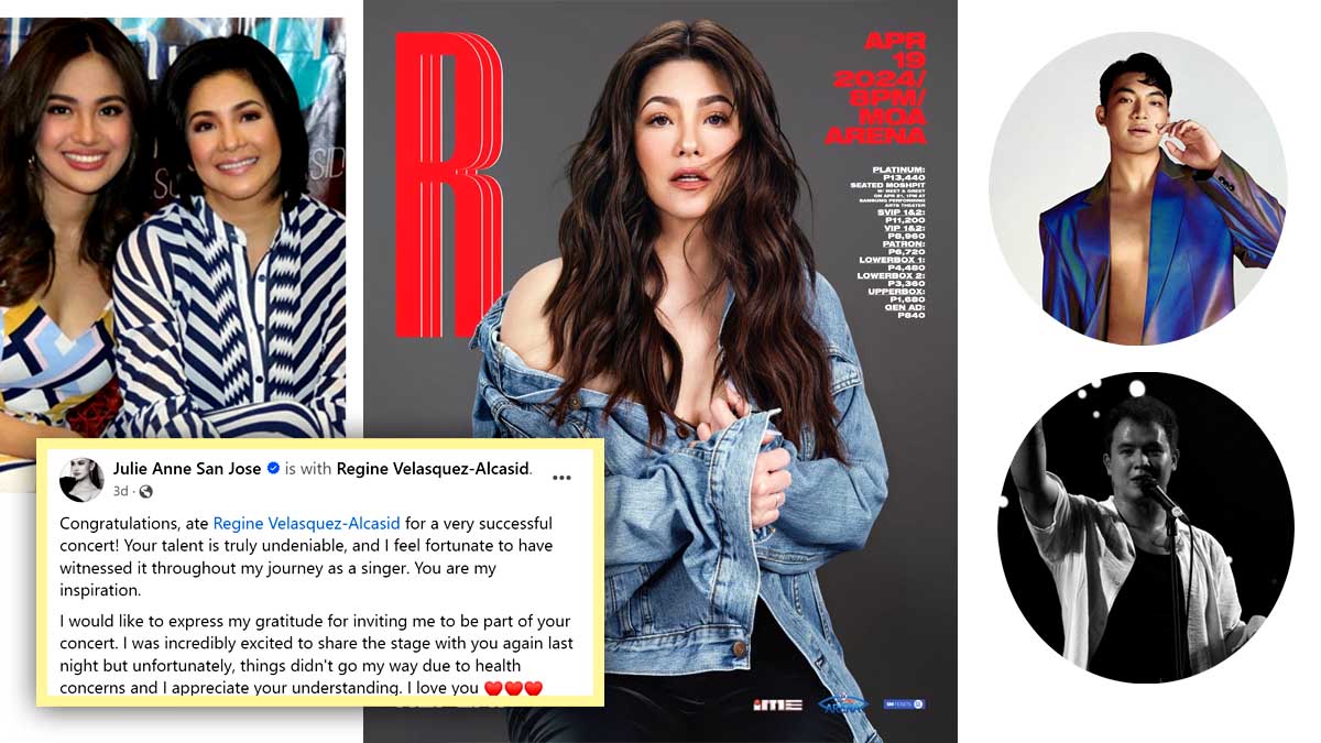 Regine Velasquez Julie Anne San Jose Darren Espanto JK Labajo