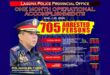 705 KATAO ARESTADO SA ANTI-CRIMINALITY OPS NG LAGUNA PNP