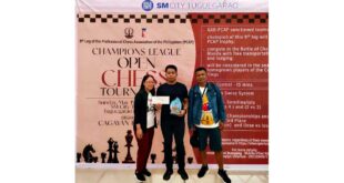 Labog kampeon sa 9th leg ng PCAP Champions League Open chess tilt