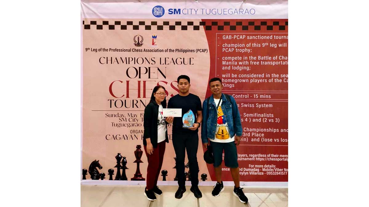 Labog kampeon sa 9th leg ng PCAP Champions League Open chess tilt