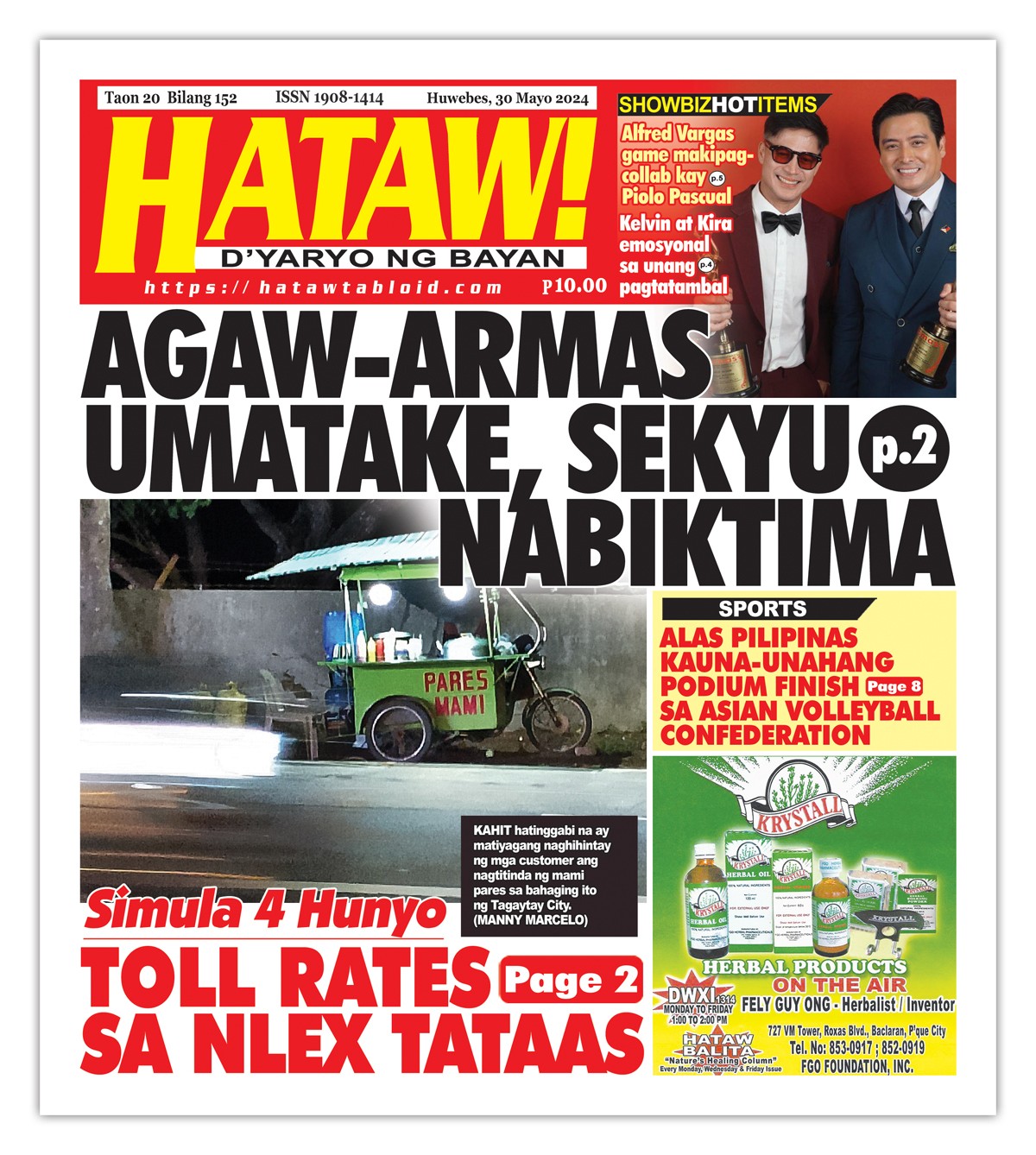 053024 Hataw Frontpage