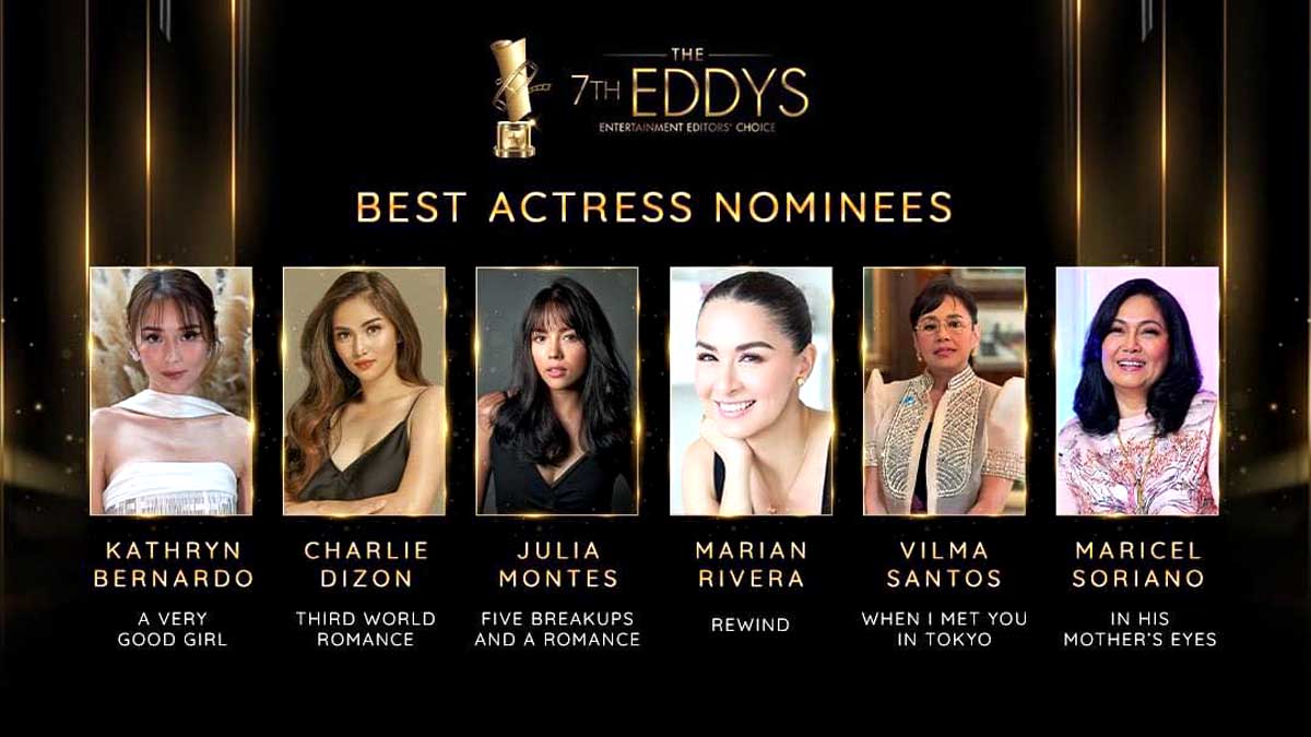Kathryn Bernardo Charlie Dizon Julia Montes Marian Rivera Vilma Santos Maricel Soriano