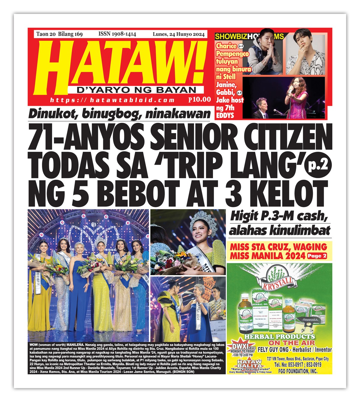 Dinukot, binugbog, ninakawan 71-ANYOS SENIOR CITIZEN TODAS SA ‘TRIP ...