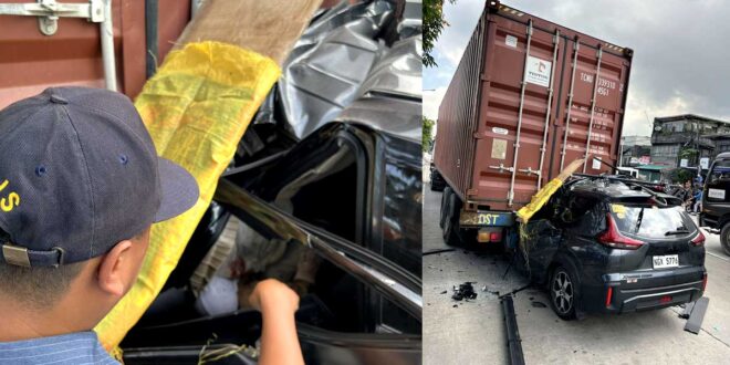 MPV sumalpok sa nakaparadang trailer truck, driver patay agad