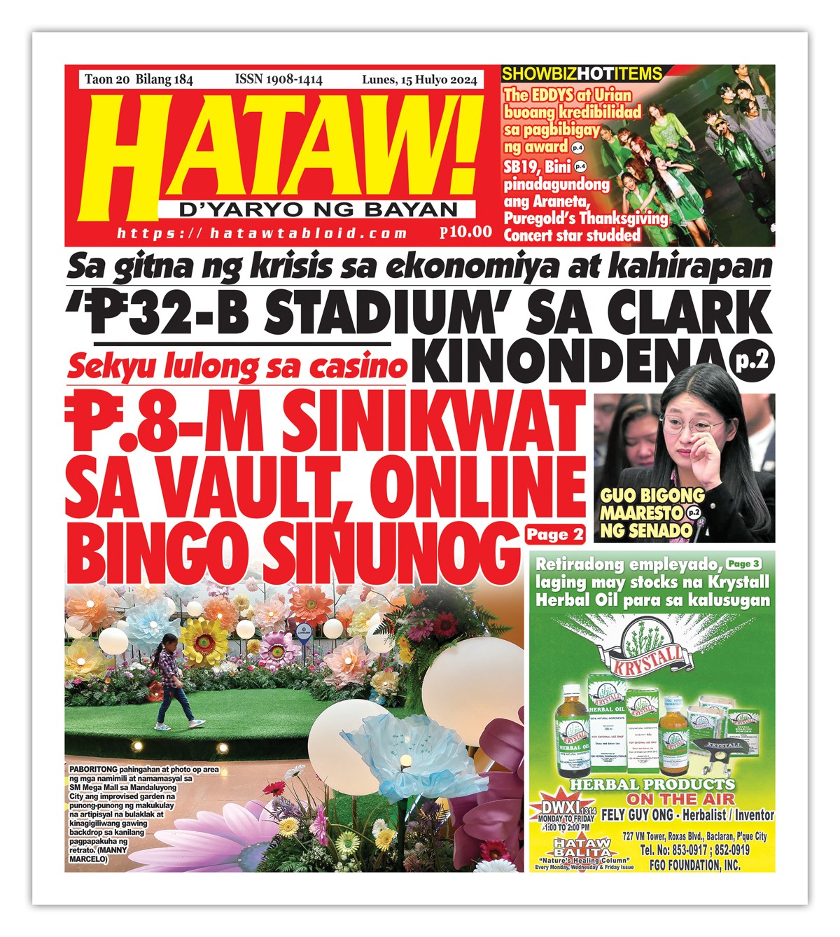 071524 Hataw Frontpage