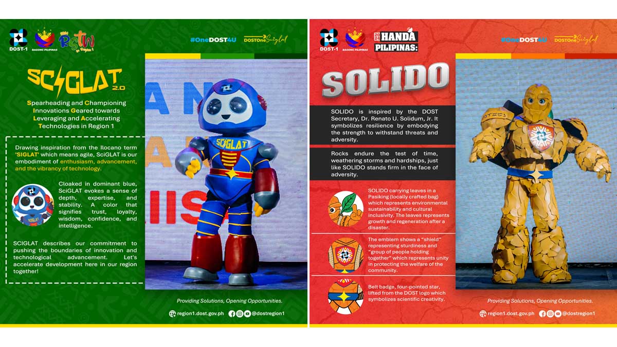 Meet the mascots, SOLIDO and SCIGLAT