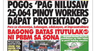 POGOs ‘pag nilusaw 25,064 Pinoy workers dapat protektado