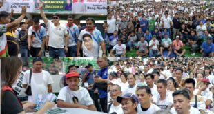 200 + pamilyang biktima ng sunog sa Cavite City dinalaw ni Senator Bong