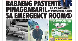 Sa Pagamutan ng Dasmariñas, Cavite <br> BABAENG PASYENTE PINAGBABARIL SA EMERGENCY ROOM