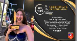 Kim Rodriguez Most Promising Actress sa Wu Wei Taipei Internatiinal Film Festival 2024