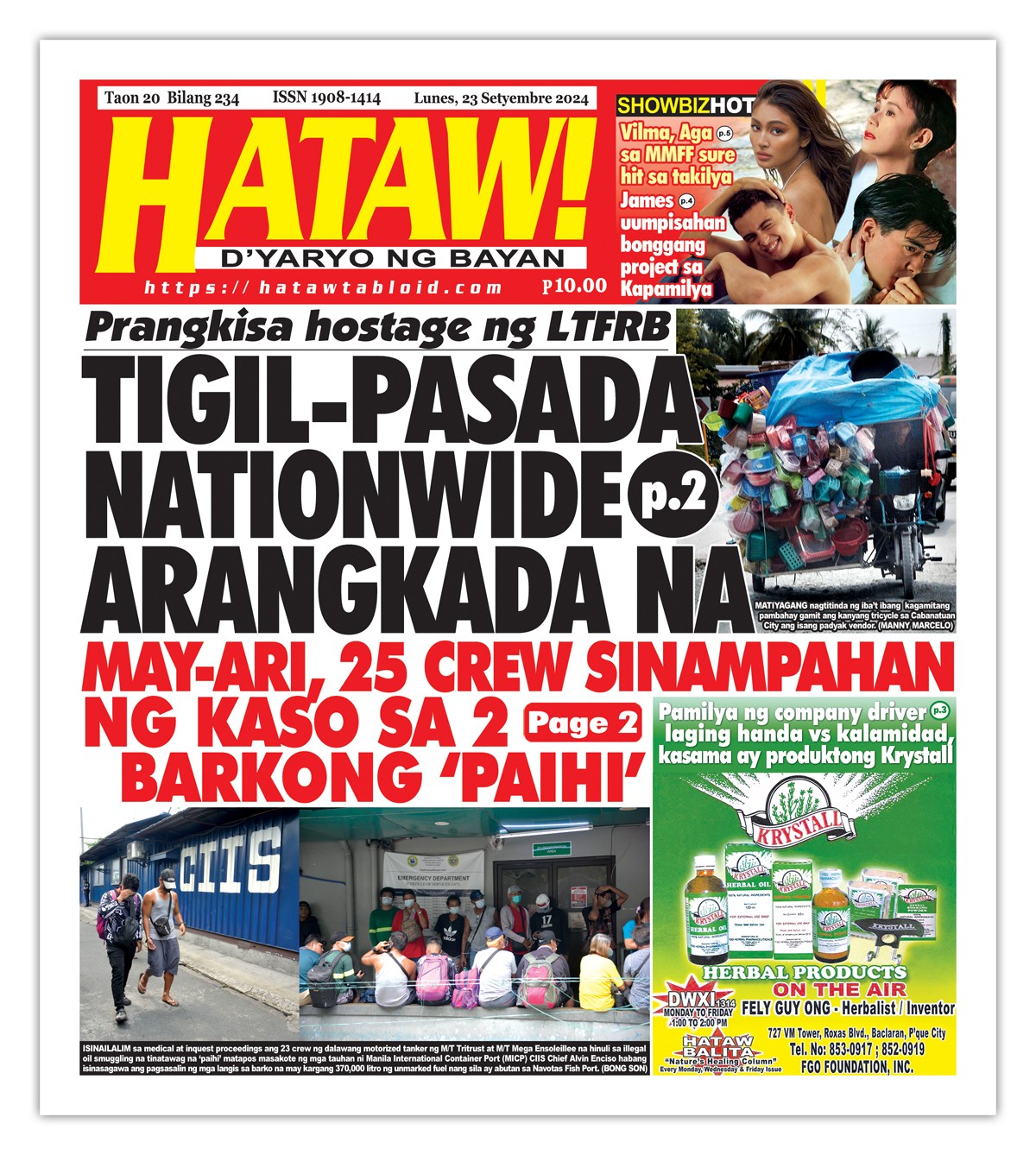 092324 Hataw Frontpage