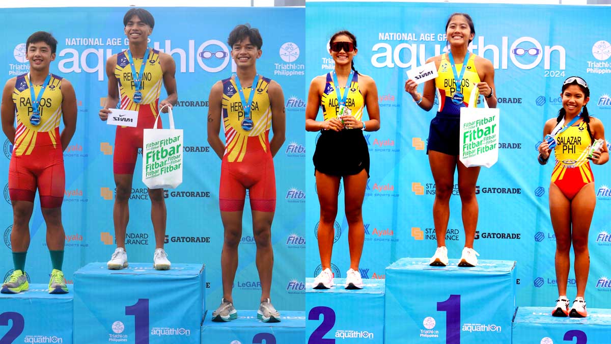 Andrew Kim Remolino Erika Nicole Burgos National Age Group Aquathlon