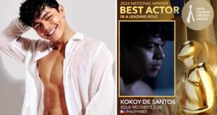 Kokoy Best Actor sa 2024 Asian Academy Creative Awards 