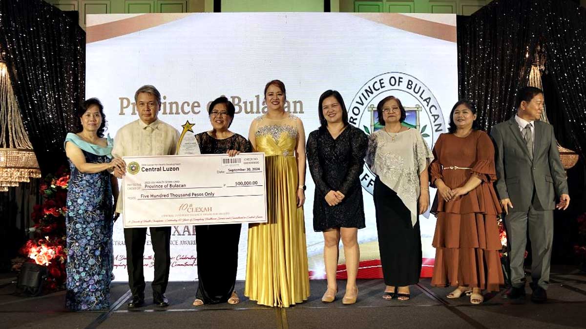 Bulacan pinarangalan sa 10th Central Luzon Excellence Awards for Health