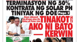 Kaya idinawit sa droga sina De Lima at Peter Lim <br> TINAKOT AKO NI BATO — KERWIN