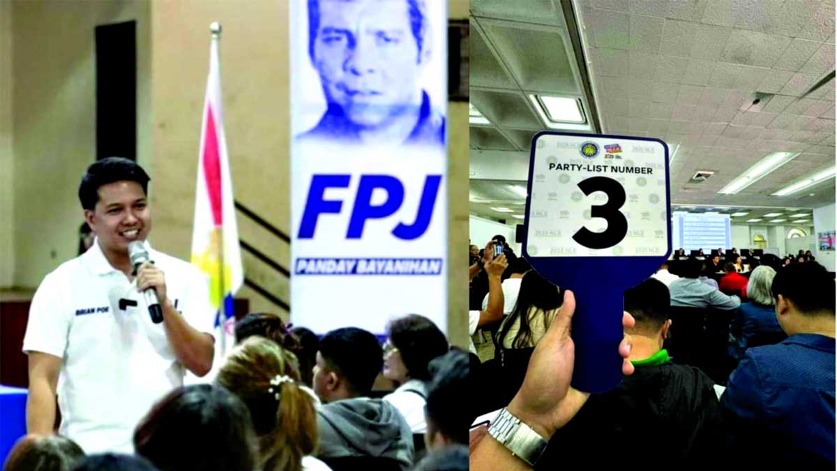 Brian Poe Lamanzares FPJ Panday Bayanihan party-list