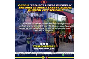 Project Ligtas Eskwela ikinasa ng QCPD