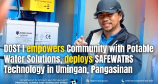 DOST I empowers Community with Potable Water Solutions, deploys SAFEWATRS Technology in Umingan, Pangasinan