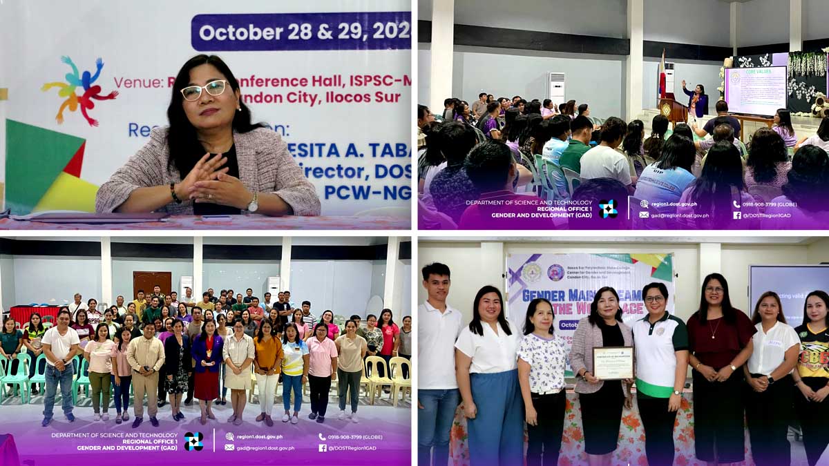 DOST 1 Director Champions Gender Sensitivity and Mainstreaming at ISPSC