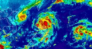 TS Nika bumagal sa West Philippine Sea Signal No. 3 nakataas sa 2 lugar sa Luzon