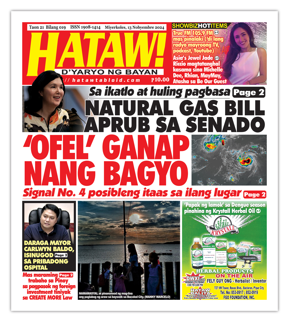 111324 Hataw Frontpage