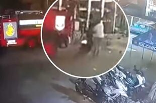 Motorsiklo sinikwat tirador natunton sa mga kuha ng CCTV