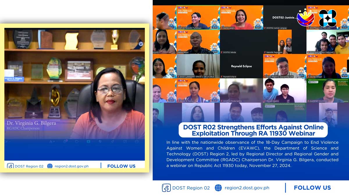 DOST R02 Strengthens Efforts Against Online Exploitation Through RA 11930 Webinar