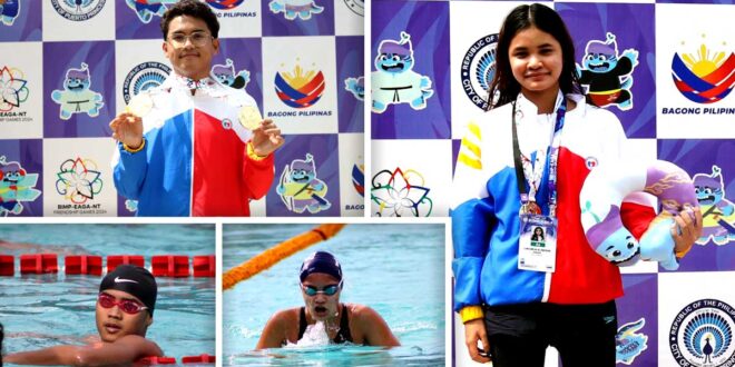 Philip Adrian Sahagun Lora Micah Amoguis Swimming 2024 BIMP-EAGA Games