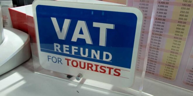 VAT Tax Refund for Tourists