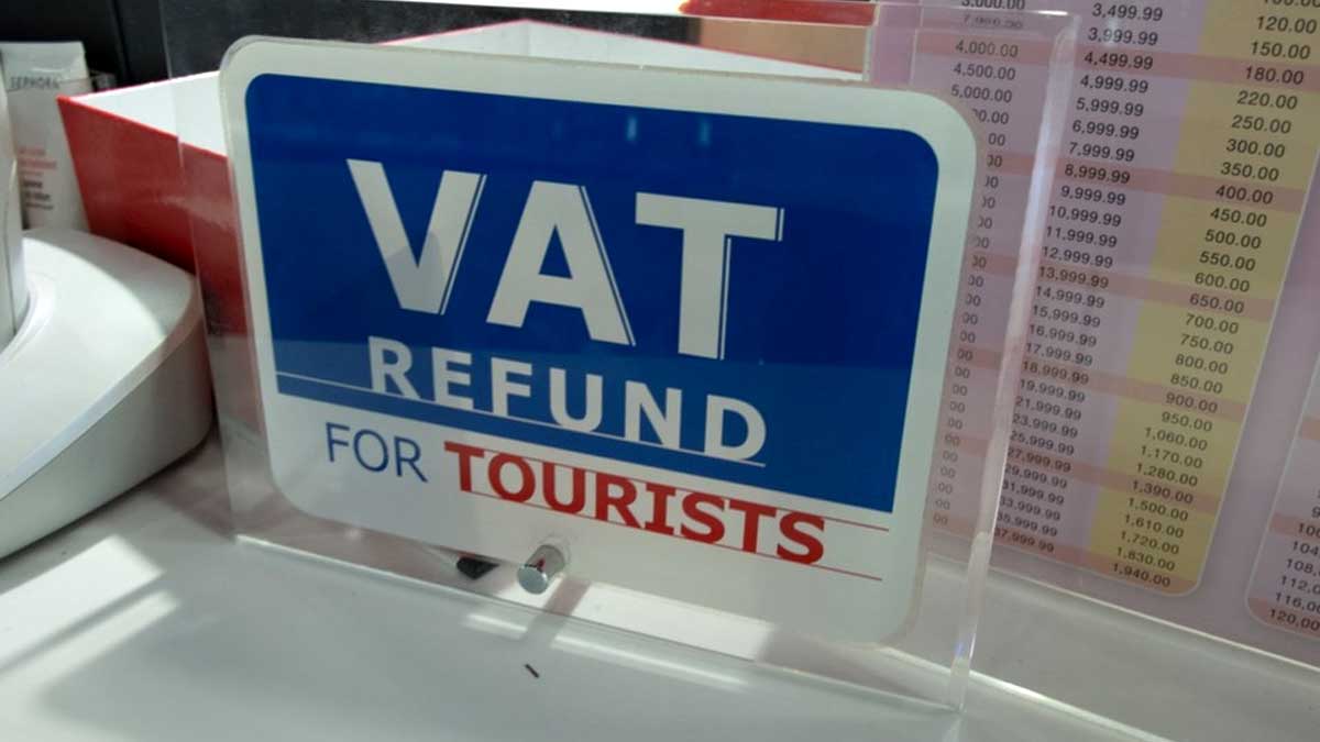 VAT Tax Refund for Tourists