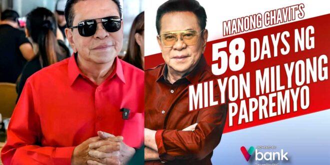 Chavit Singson 58 Days ng Milyong-Milyong Pa-Premyo