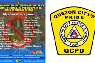 QCPD Gera vs bawal na paputok