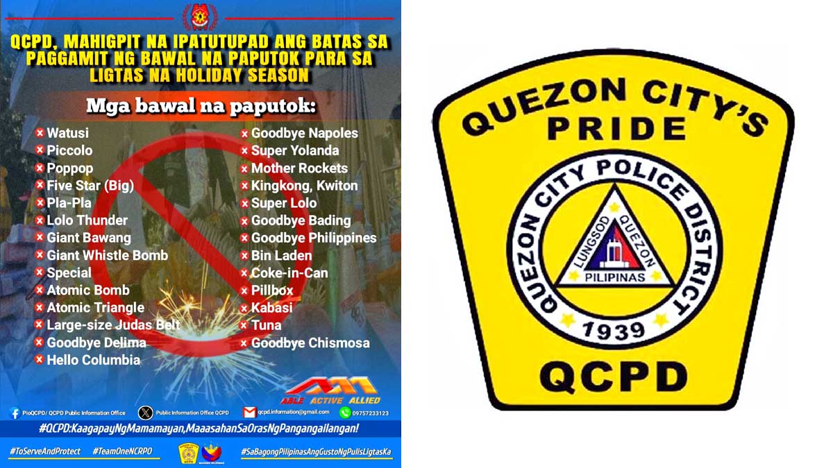 QCPD Gera vs bawal na paputok