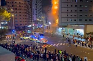 Sunog sa multi-story building sa Dubai mabilis na naapula, walang casualties