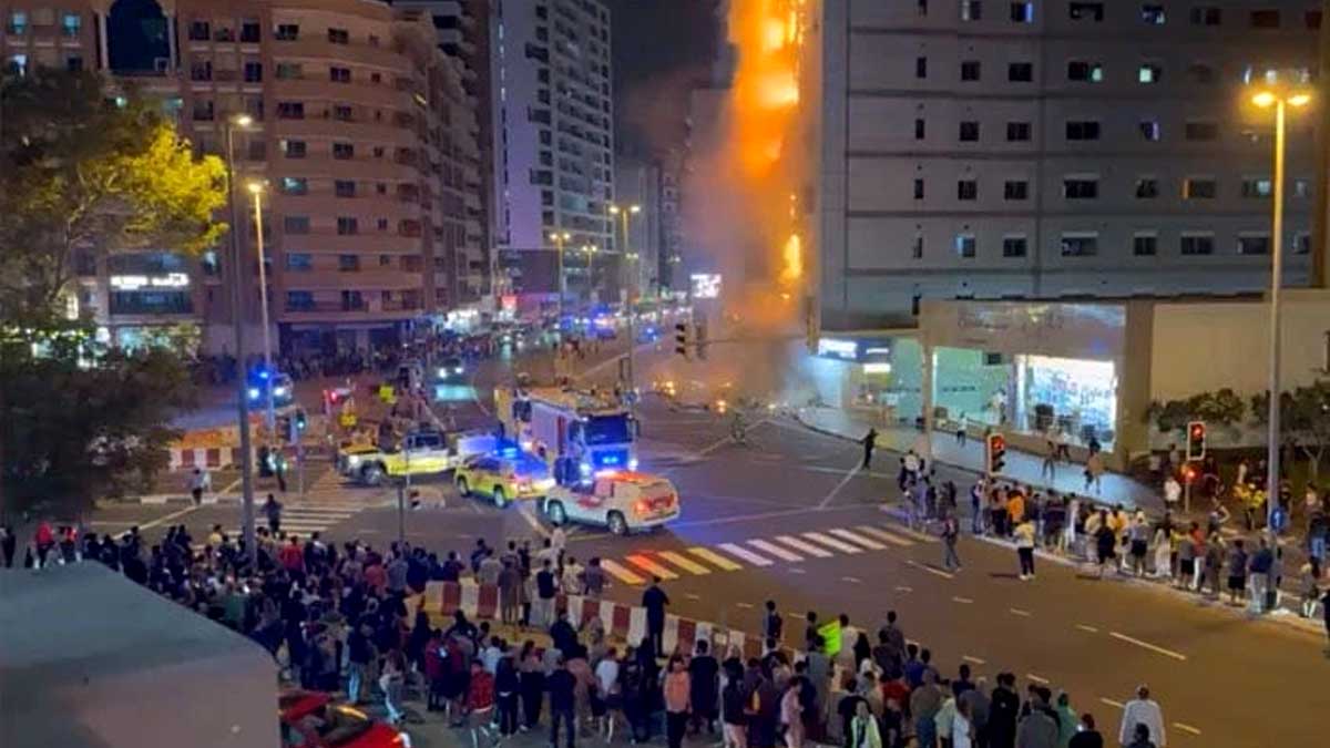 Sunog sa multi-story building sa Dubai mabilis na naapula, walang casualties