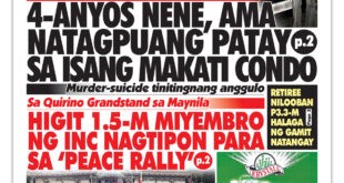 4-ANYOS NENE, AMA NATAGPUANG PATAY SA ISANG MAKATI CONDO  <br> Murder-suicide tinitingnang anggulo