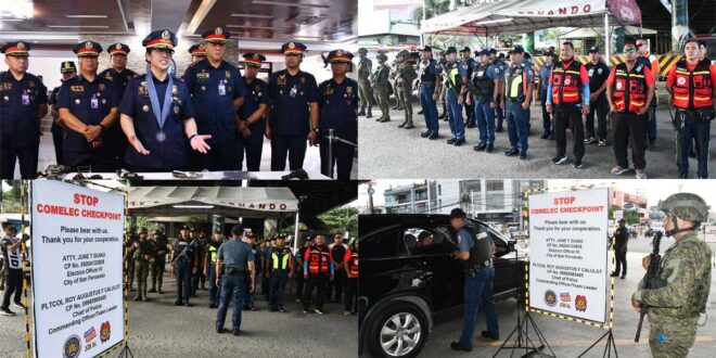 Mula sa bagong hepe ng PRO3 Election security pinalakas, sabay-sabay na checkpoints inilunsad sa Central Luzon