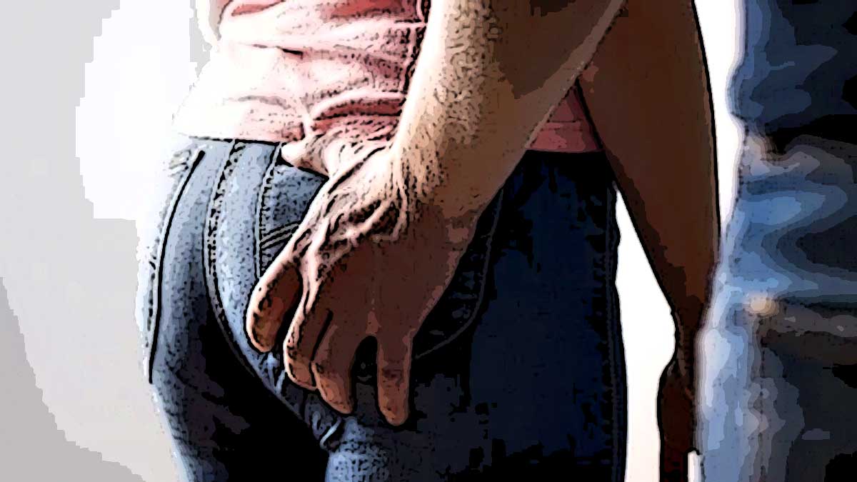 Hand in Butt Kamay sa Puwet hipo Manyak