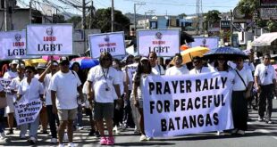 Libong Batangueños sumali sa ‘prayer rally’ sa Bauan para sa ‘Peaceful Batangas’