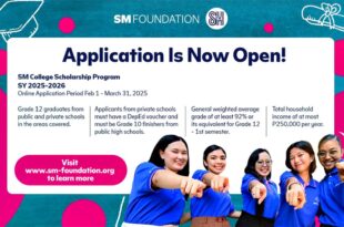 SM Foundation opens 2025 College Scholarship Application