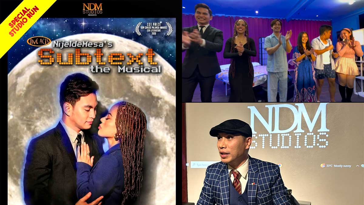 Subtext NDM Njel De Mesa Shane Santos, Cherry Morena, Ced Recalde, Karl Tiuseco, Gaye Angeles Jiro Custodio