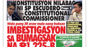 Wala pang 30 araw mula nang buksan <br> IMBESTIGASYON SA BUMAGSAK NA P1.225B-TULAY IGINIIT SA SENADO