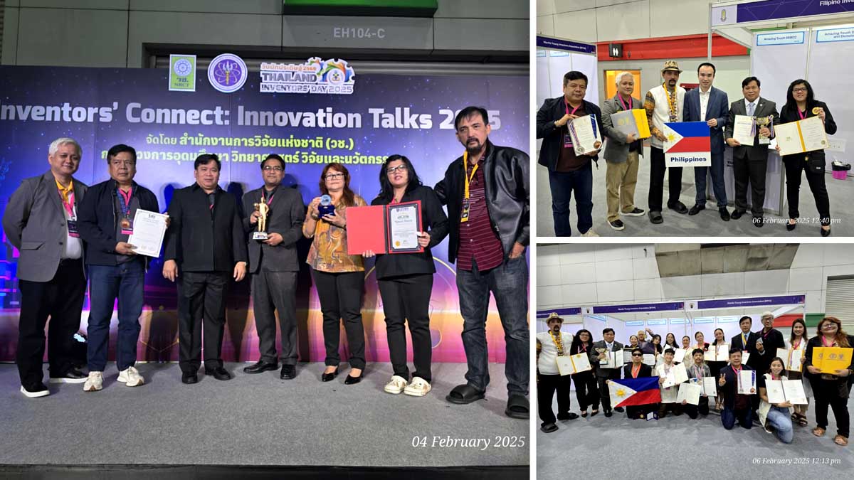 Mga Pilipinong imbentor namayagpag sa Thailand Inventors’ Fair 2025, nag-uwi ng 13 medalya