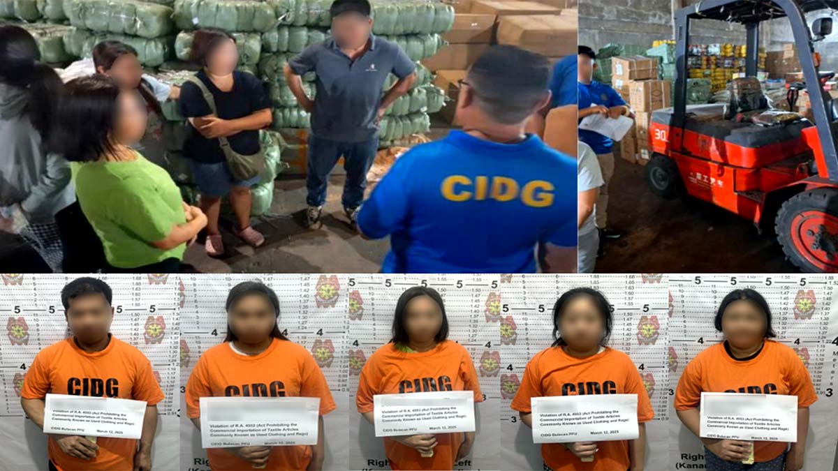 P3.1-M ilegal na ukay nasamsam sa Bulacan, 3 Chinese nationals arestado