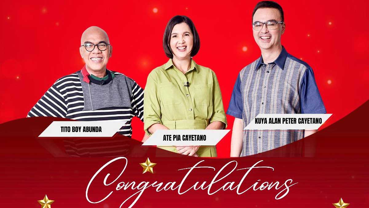 Cayetano in Action with Boy Abunda